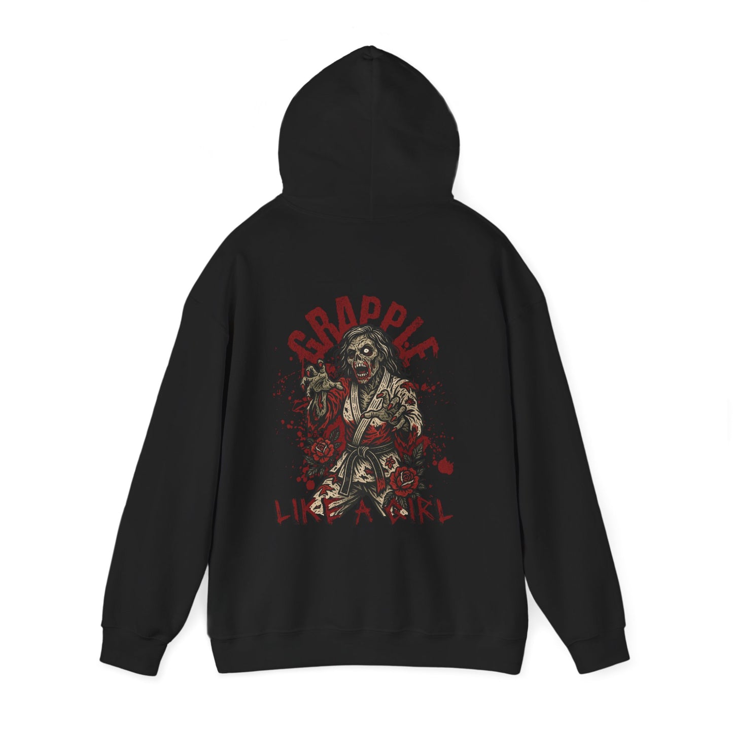 Women's BJJ Hoodie - Grapple Like a Girl, Undead Fury *Limited Edition*