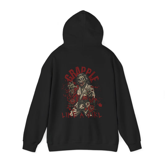 Women's BJJ Hoodie - Grapple Like a Girl, Undead Fury *Limited Edition*