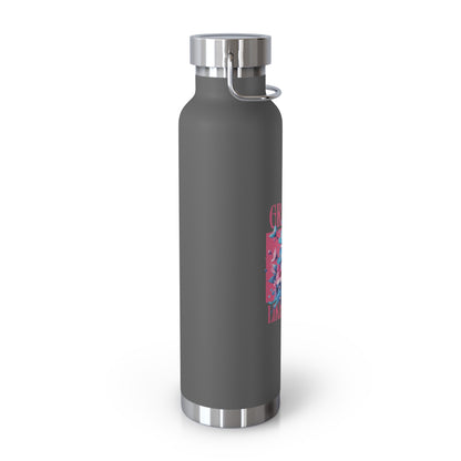 Grapple like a Girl Water Bottle 22oz - Cherry Blossoms