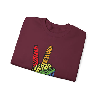 BJJ Submission Peace Sign Jiu Jitsu Crewneck Sweater