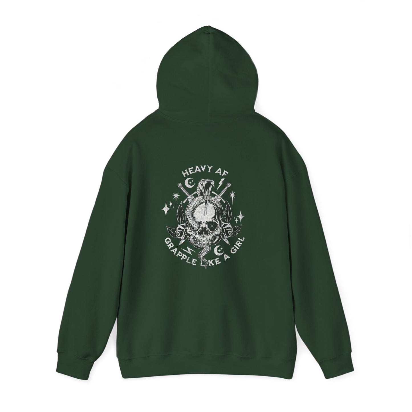 Women's BJJ Hoodie - Grapple Like a Girl,  Heavy AF
