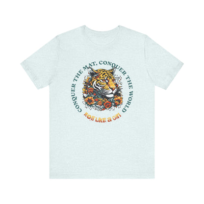 Womens BJJ Conquer to Mats Jiu Jitsu T-shirt