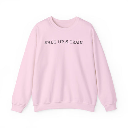 BJJ Women's Crewneck Sweater - Shut up & train.