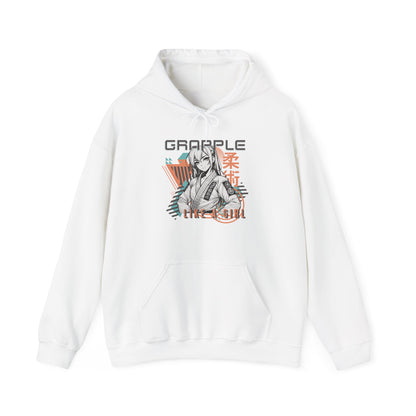 Grapple like a Girl Women's BJJ Hoodie - Grapple Like a Girl, Anime Girl