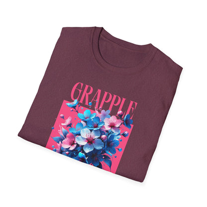 Women's Jiu Jitsu Grapple like a Girl BJJ Unisex Softstyle T-Shirt - Blossoms