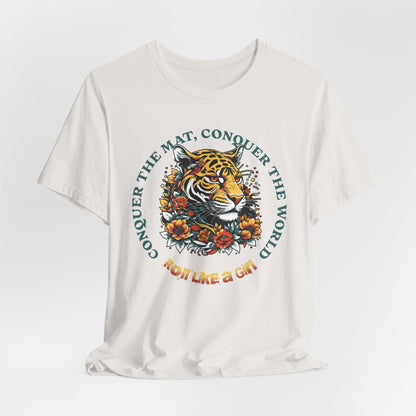 Womens BJJ Conquer to Mats Jiu Jitsu T-shirt