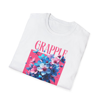 Women's Jiu Jitsu Grapple like a Girl BJJ Unisex Softstyle T-Shirt - Blossoms
