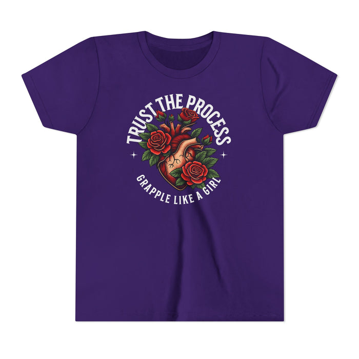 Grapple like a Girl Youth Short Sleeve Tee - Trust the Process