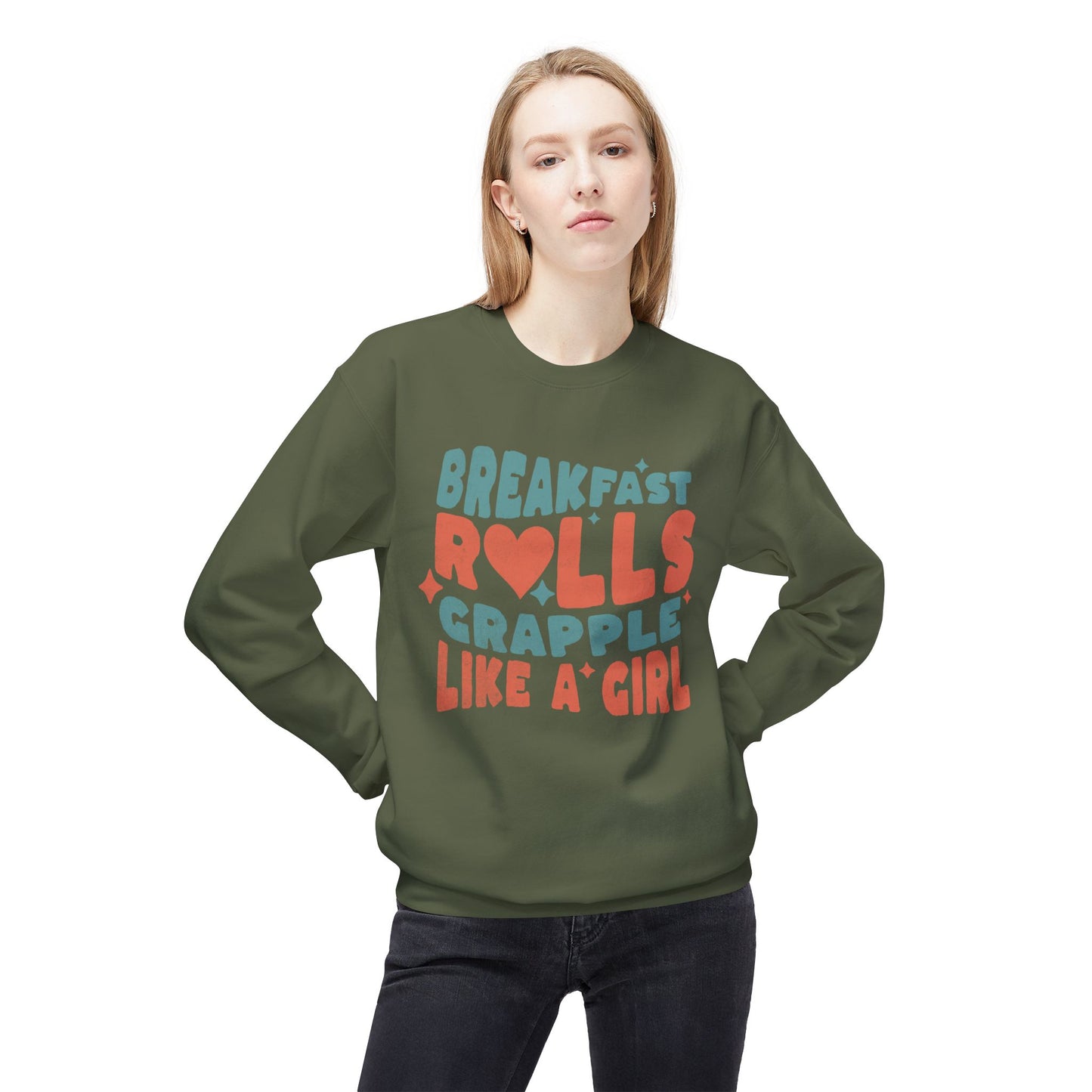 Grapple like a Girl Breakfast Rolls Sweatshirt