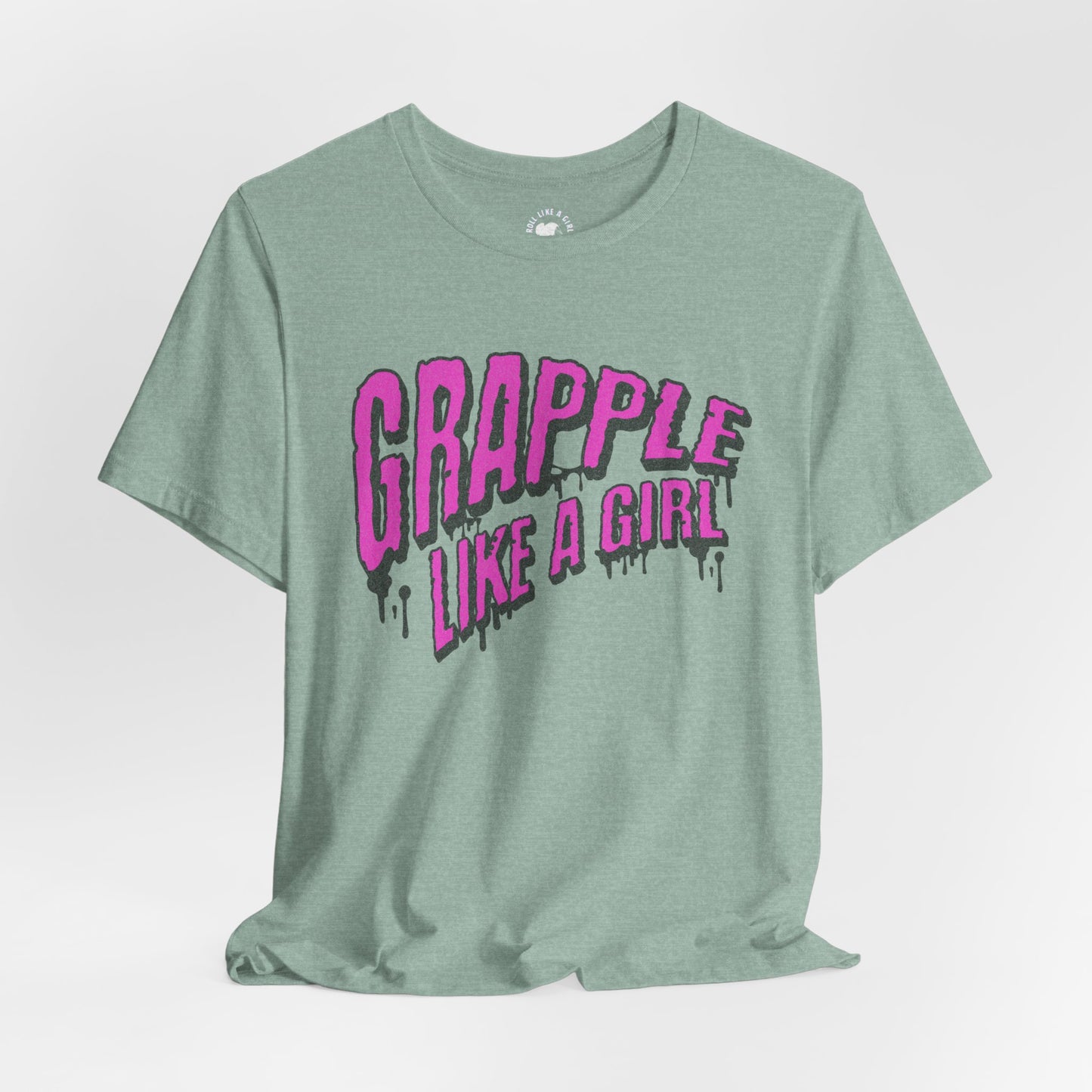 Women's Grapple like a Girl Slime Jiu Jitsu T-shirt