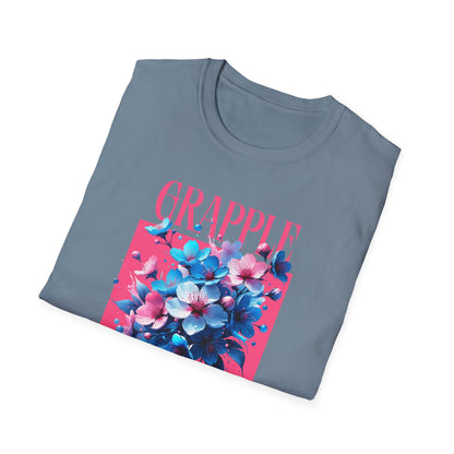 Women's Jiu Jitsu Grapple like a Girl BJJ Unisex Softstyle T-Shirt - Blossoms