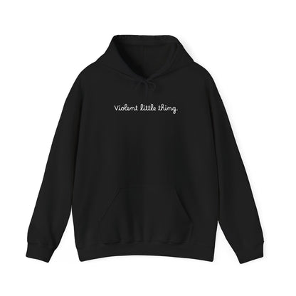 Grapple like a Girl BJJ Hoodie - Violent Little Thing/Skull Logo, cursive font