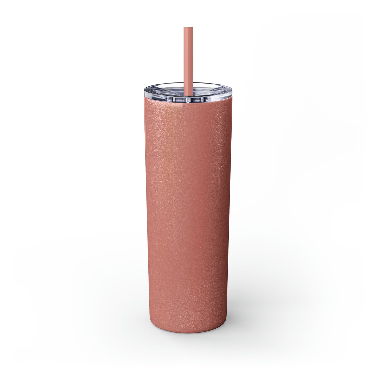 Conquer the Mats, Conquer the World Skinny Tumbler with Straw, 20oz