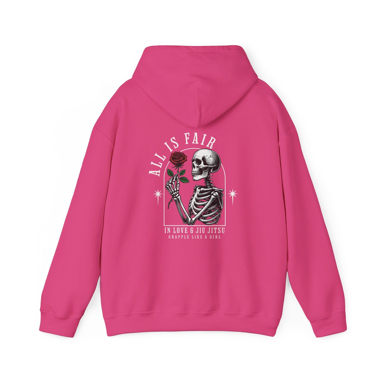 Women's Grapple like a Girl BJJ Hoodie - All is Fair in Love & Jiu Jitsu