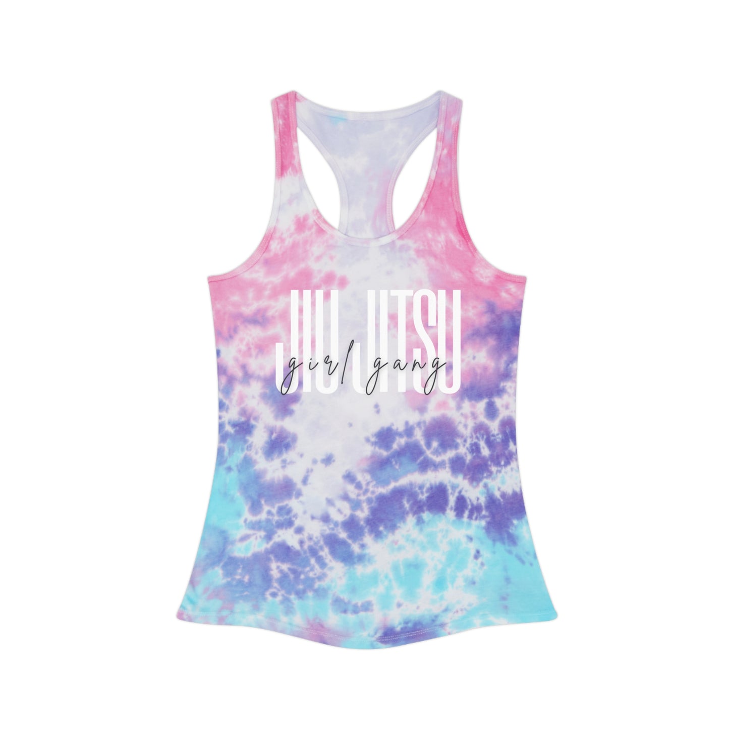 Jiu Jitsu Girl Gang Tie Dye Racerback Tank Top