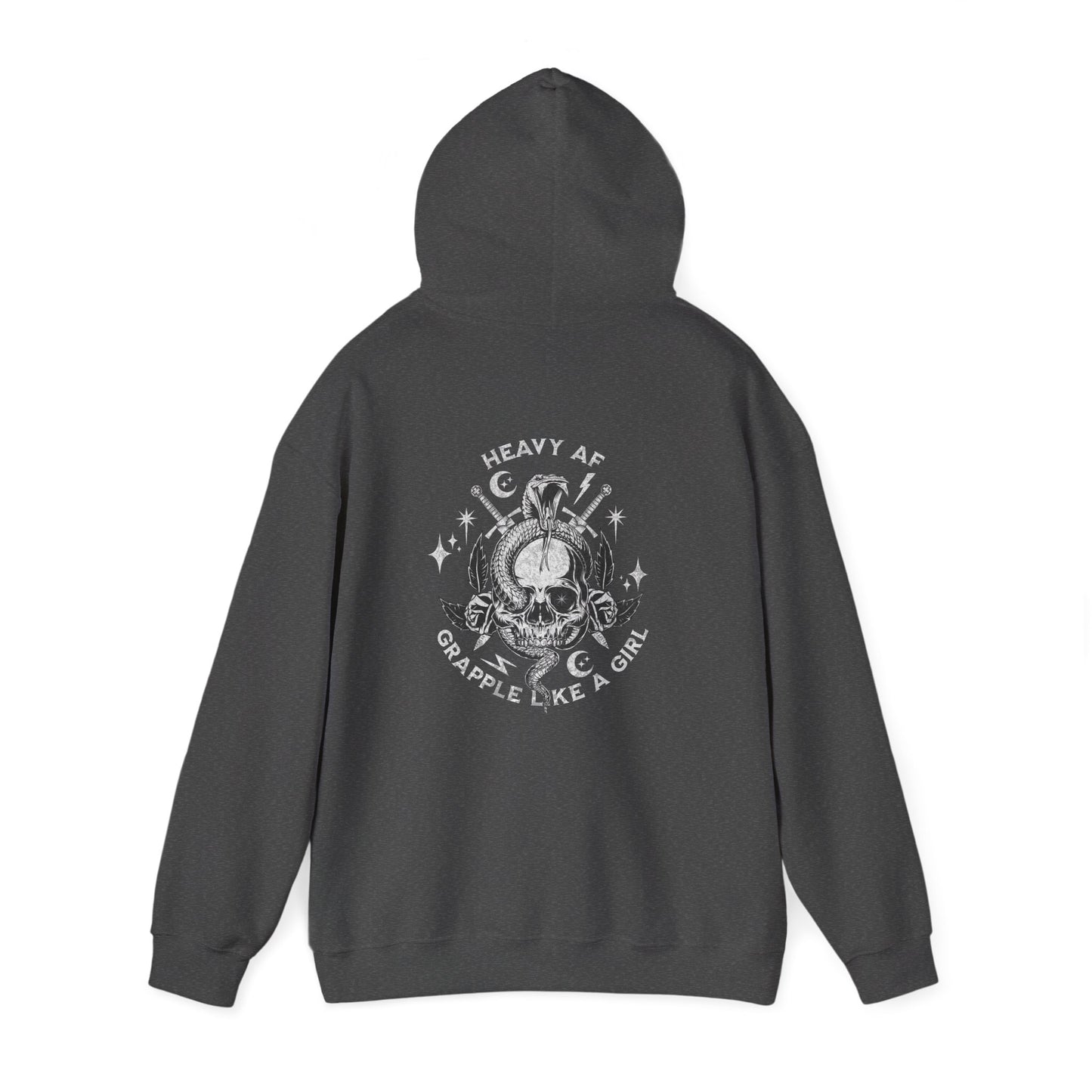 Women's BJJ Hoodie - Grapple Like a Girl,  Heavy AF