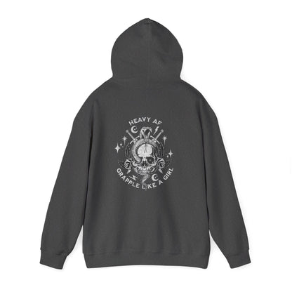 Women's BJJ Hoodie - Grapple Like a Girl,  Heavy AF