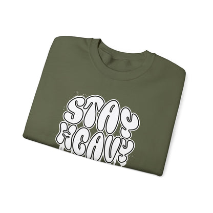 Grapple like a Girl BJJ Women's Crewneck Sweater - Stay Heavy