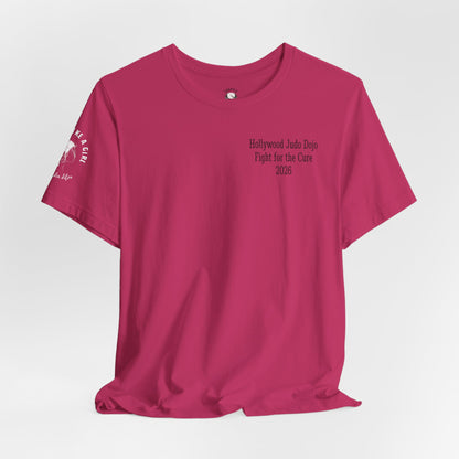 Grapple like a Girl Custom Unisex Slim Fit Short T-Shirt - Hollywood Judo Dojo Fight for the Cure 2026