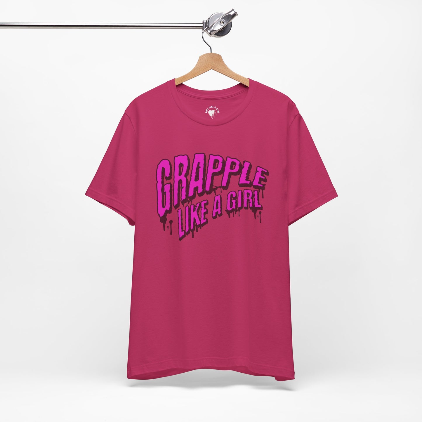 Women's Grapple like a Girl Slime Jiu Jitsu T-shirt