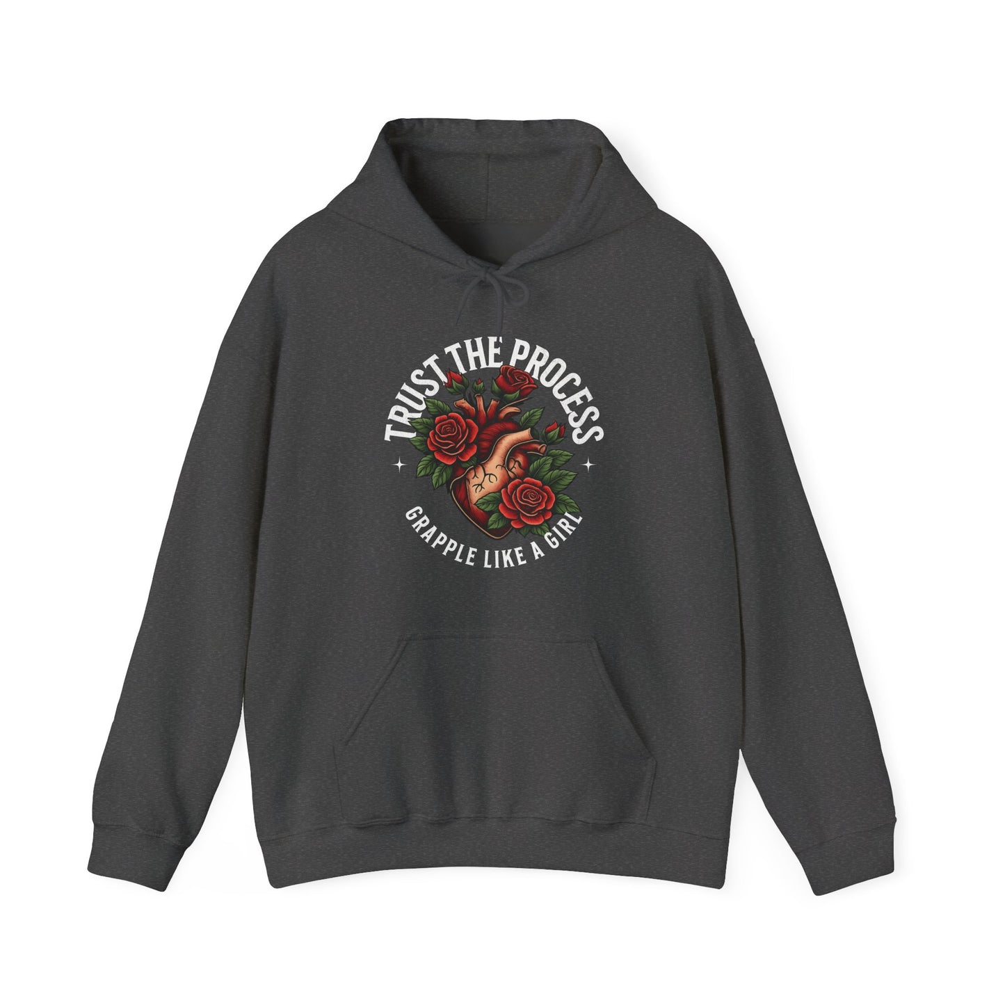 Women's Grapple like a Girl BJJ Hoodie - Trust the Process