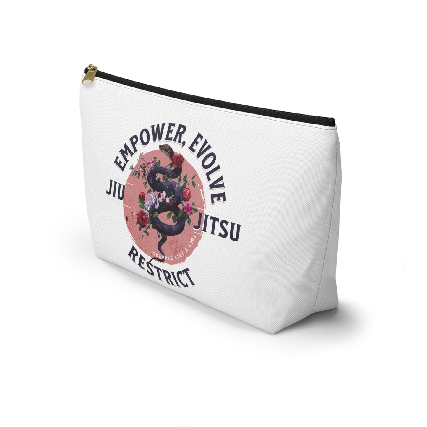 Empower, Evolve, & Restrict Jiu Jitsu Multipurpose BJJ Makeup Bag