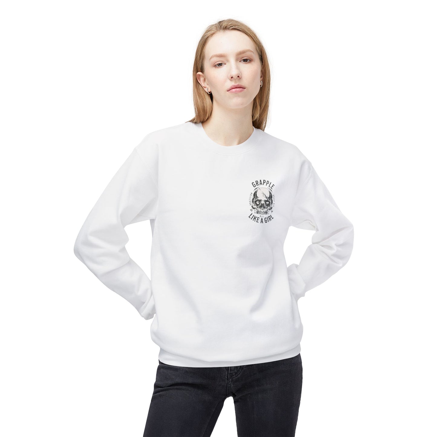 Grapple like a Girl Crewneck Sweatshirt - Do Not Yield