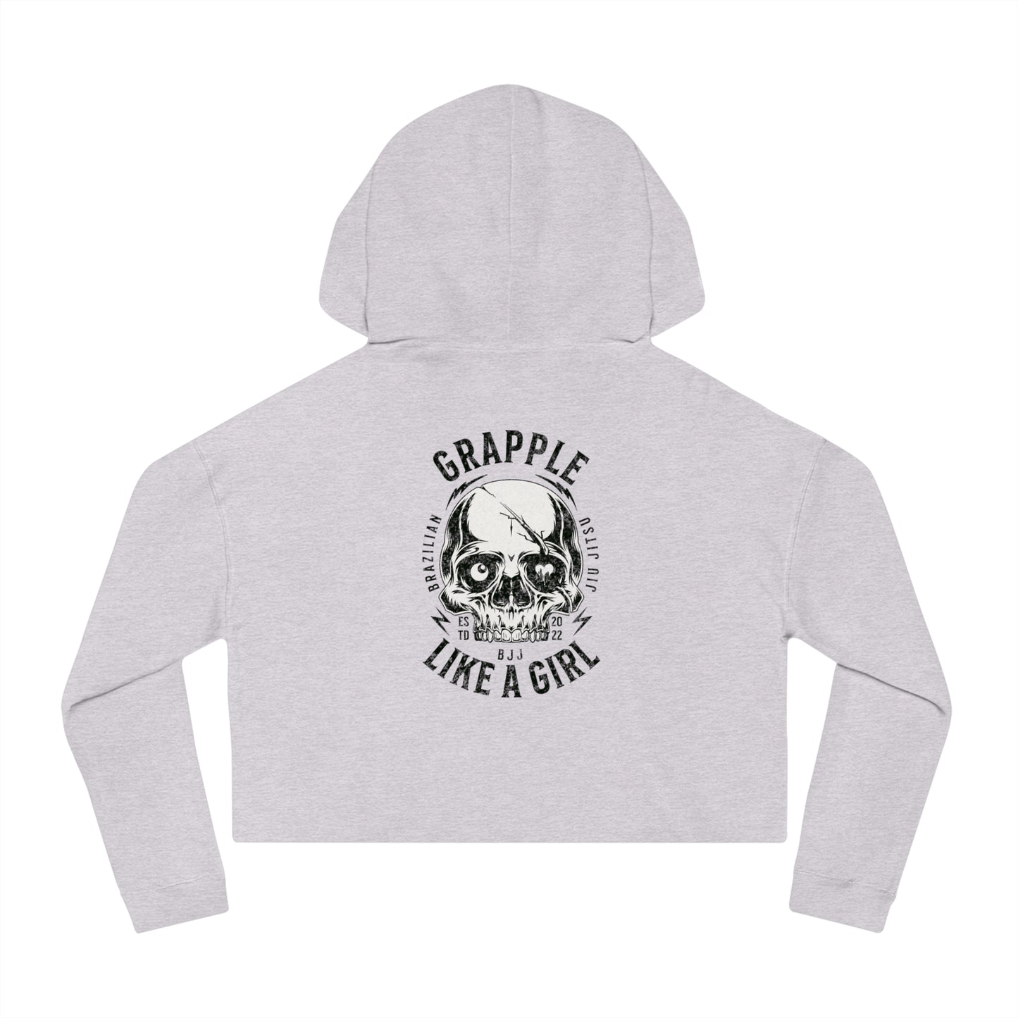 Grapple like a Girl Cropped Hoodie - Violent little thing