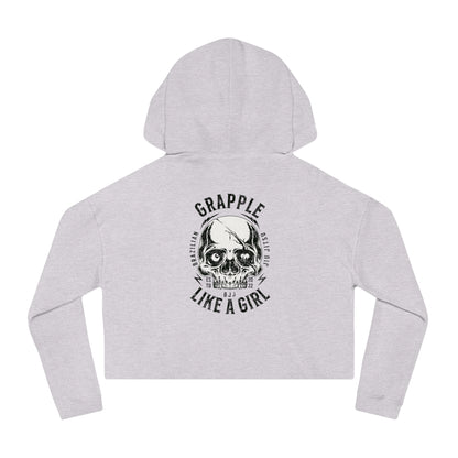 Grapple like a Girl Cropped Hoodie - Violent little thing