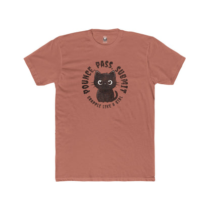 Grapple like a Girl Unisex Cotton Tee - Pounce, Pass, Submit *Limited Edition*