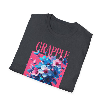 Women's Jiu Jitsu Grapple like a Girl BJJ Unisex Softstyle T-Shirt - Blossoms