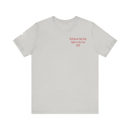 Grapple like a Girl Custom Unisex Slim Fit Short T-Shirt - Hollywood Judo Dojo Fight for the Cure 2025