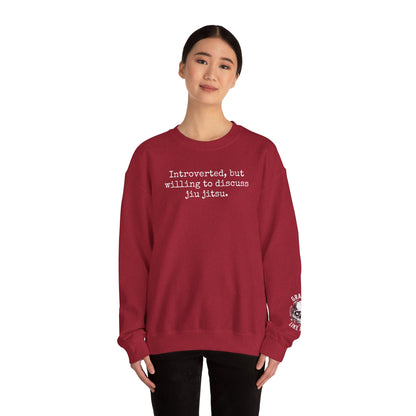 Grapple like a Girl BJJ Women's Crewneck Sweater - Introverted