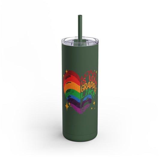 Copy of Grapple like a Girl 20oz Matte Tumbler - Tampa Skyline