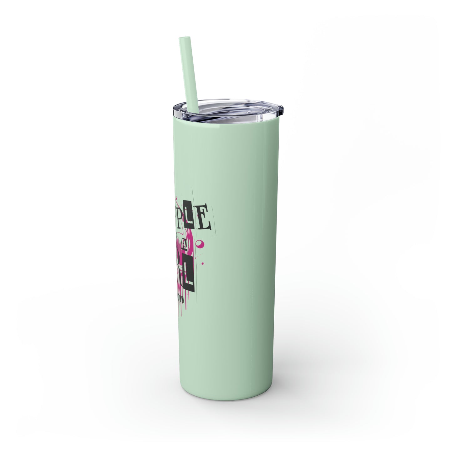 Grapple Like a Girl BJJ Skinny Matte Tumbler, 20oz