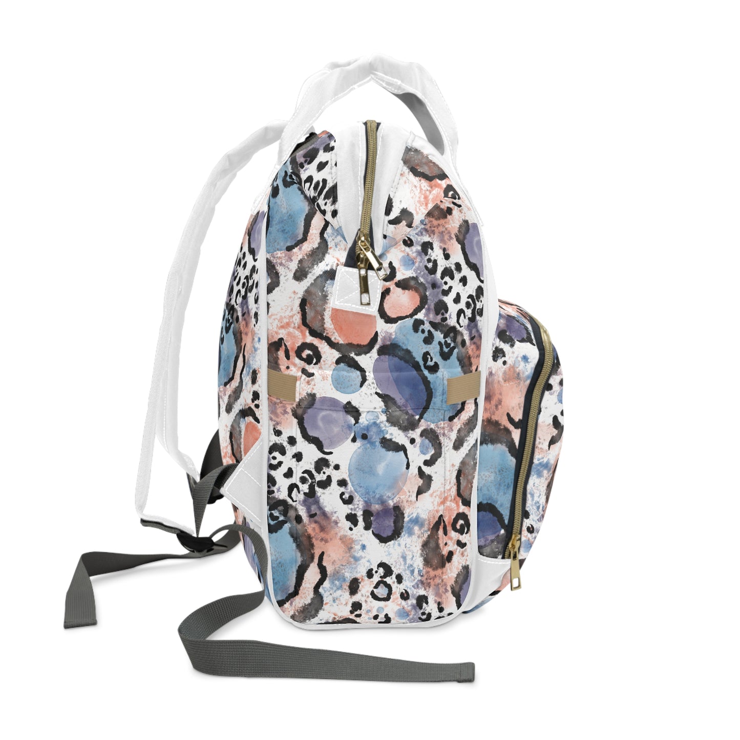 Grapple like a Girl Backpack - Watercolor Animal Print