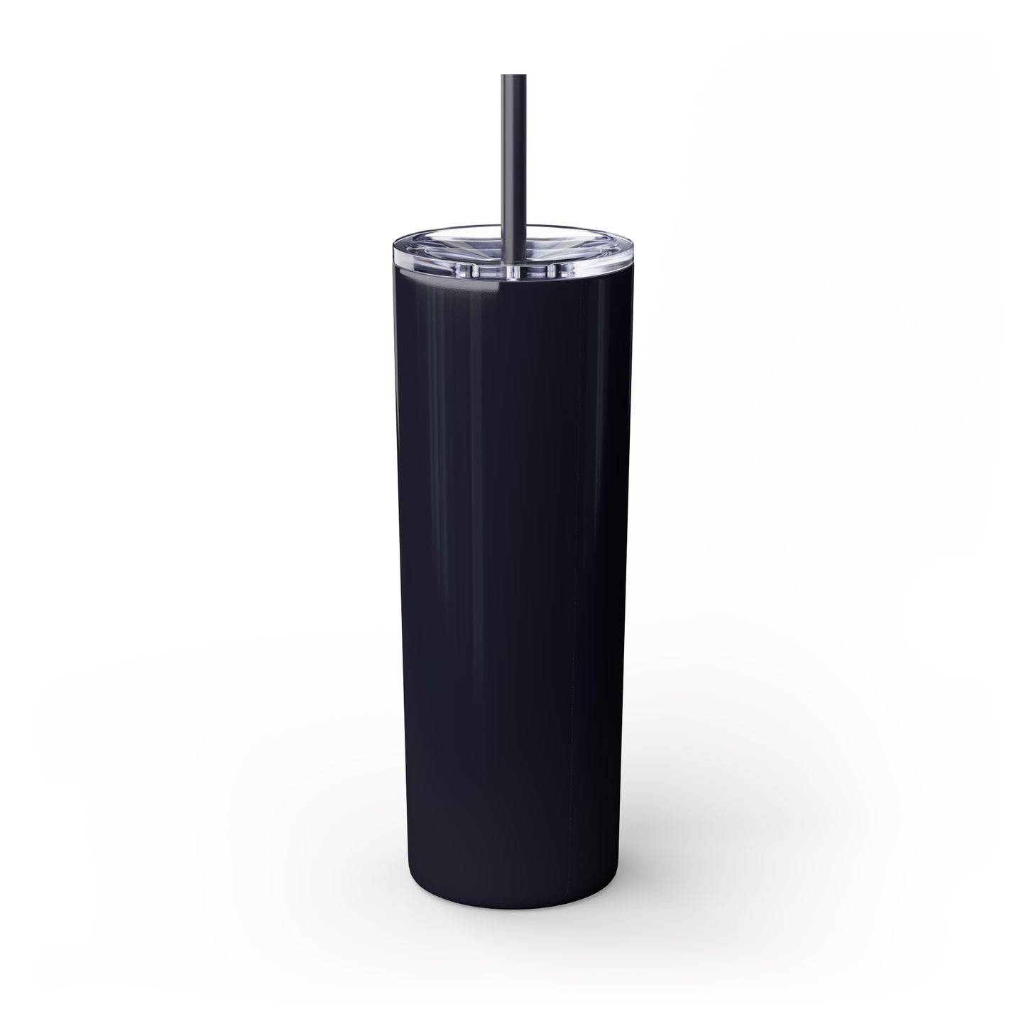 Conquer the Mats, Conquer the World Skinny Tumbler with Straw, 20oz