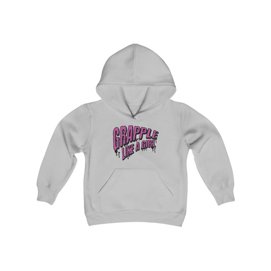 Youth Grapple like a Girl BJJ Slime Jiu Jitsu Hoodie