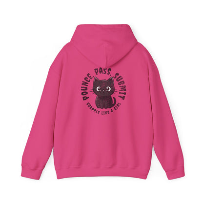 Women's BJJ Hoodie - Grapple Like a Girl, Pounce, Pass, Submit *Limited Edition*