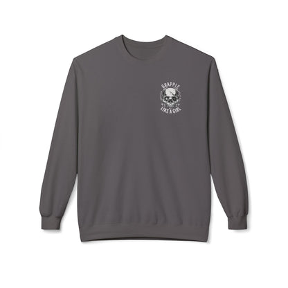 Grapple like a Girl Crewneck Sweatshirt - Heavy AF