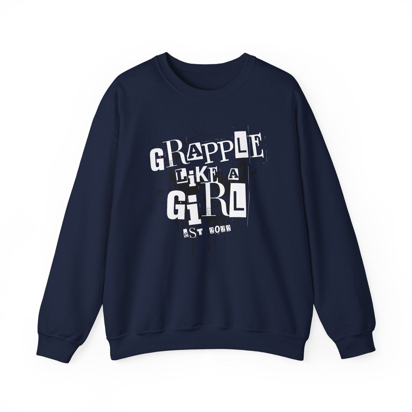 Women's BJJ Grapple Like a Girl Crewneck Sweater