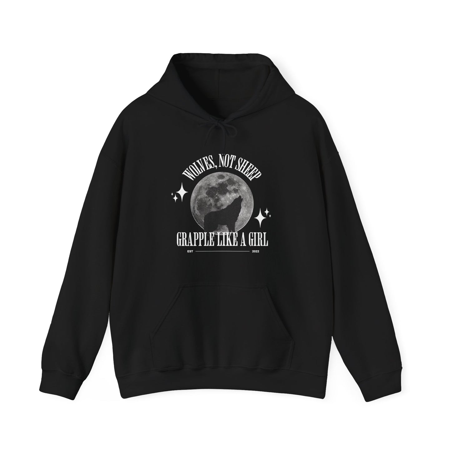 Jiu Jitsu Hoodie - Women's Wolves Not Sheep Design