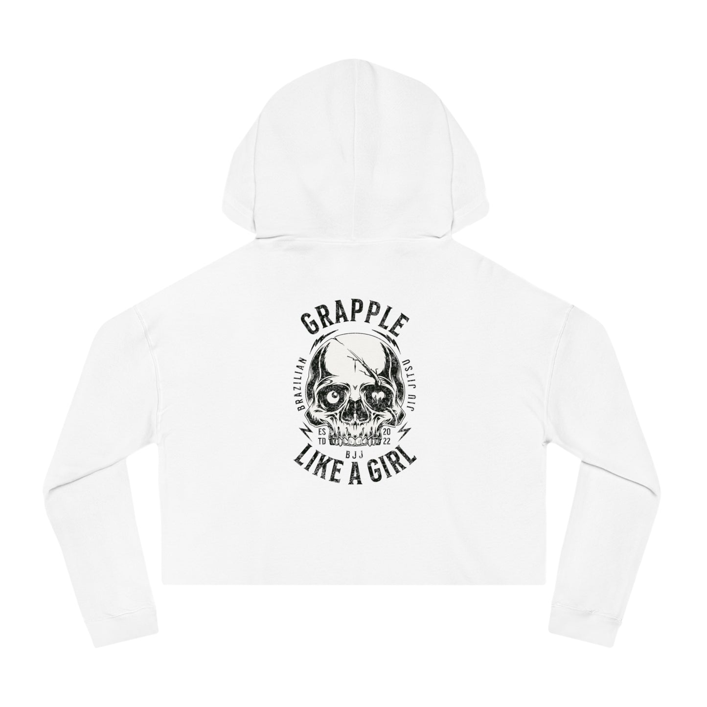 Grapple like a Girl Cropped Hoodie - Violent little thing
