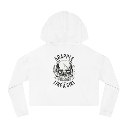 Grapple like a Girl Cropped Hoodie - Violent little thing