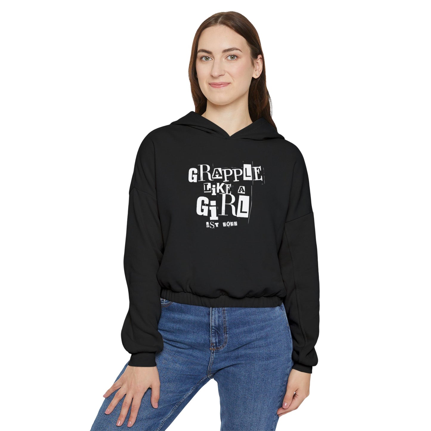 Grapple like a Girl Cinched Bottom Hoodie