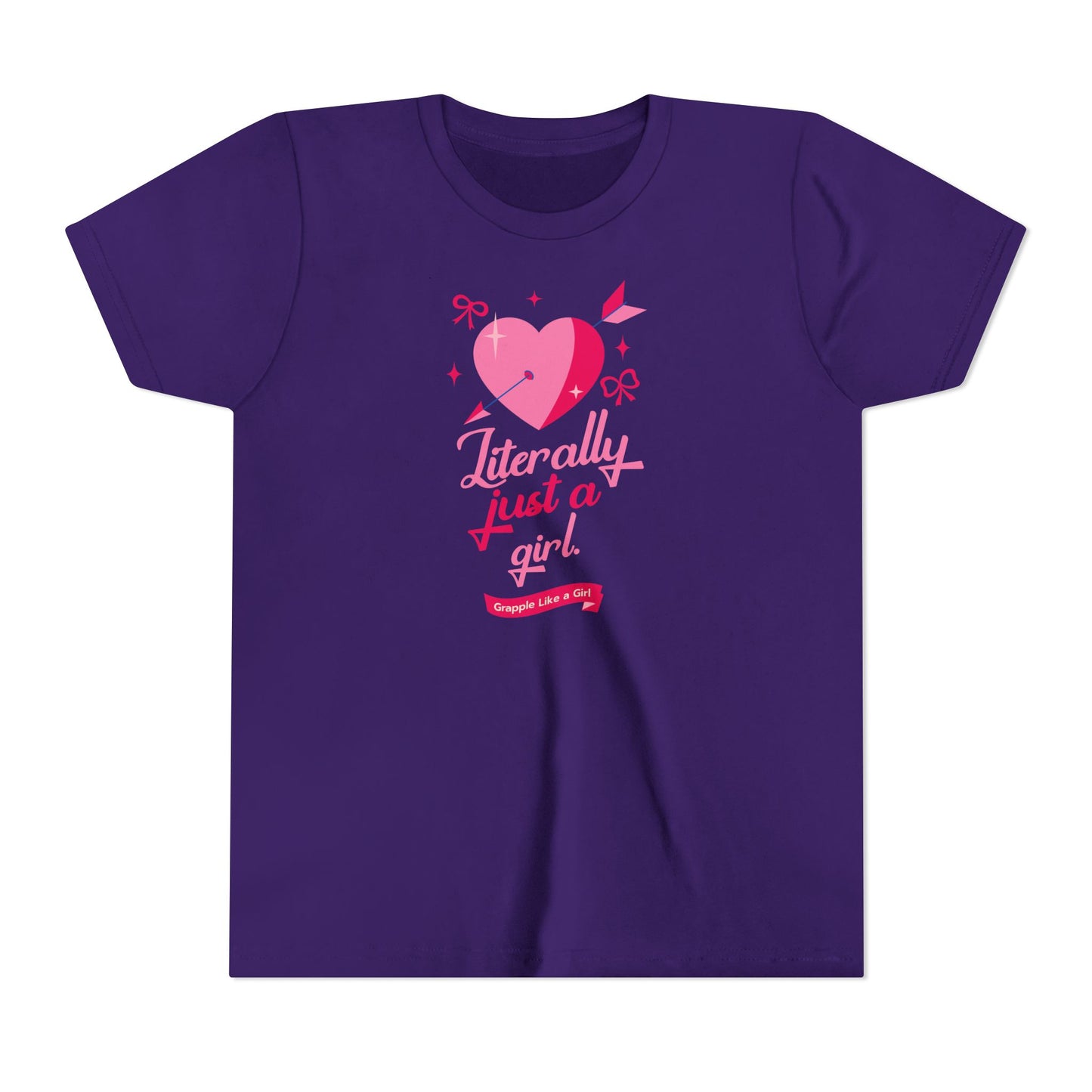 Grapple like a Girl Youth Short Sleeve Tee - Literally Just a Girl