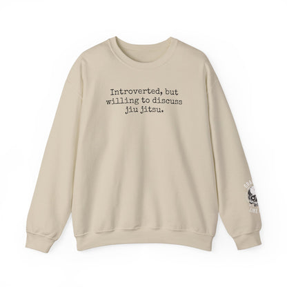 Grapple like a Girl BJJ Women's Crewneck Sweater - Introverted