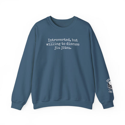 Grapple like a Girl BJJ Women's Crewneck Sweater - Introverted