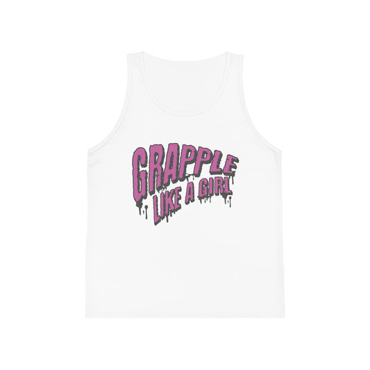 Grapple like a Girl Slime Youth Jersey Tank Top