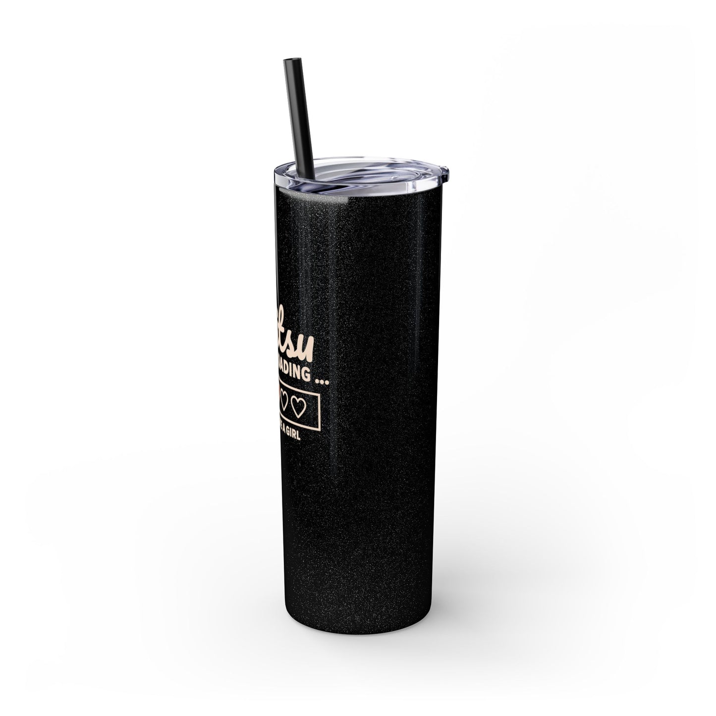 Skinny Tumbler with Straw, 20oz - Jiu Jitsu Loading